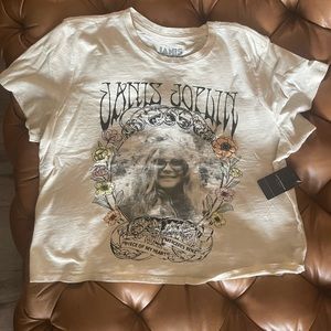 LUCKY BRAND new Janis Joplin crop T